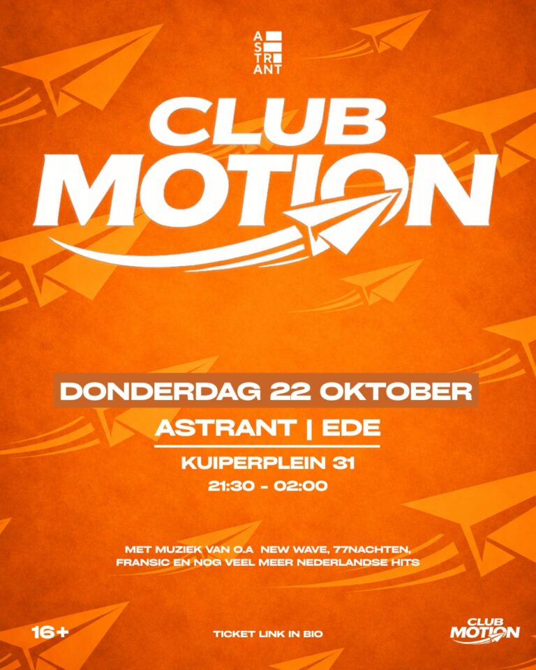 Club Motion 16+ | New Wave — Uitgaan in Ede
